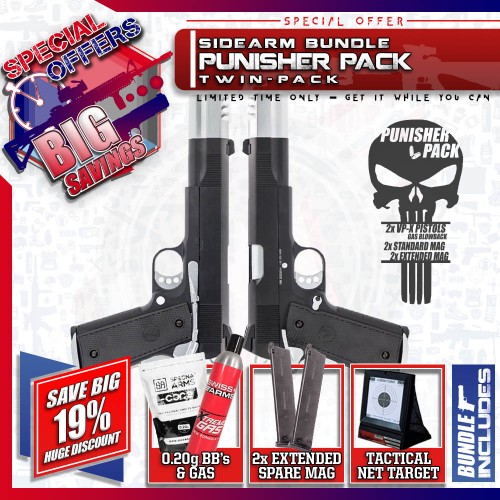 SIDEARM BUNDLE: Vorsk VP-X Punisher (Twin Pack), SAVE BIG with the VORSK Dual Wielding Pack